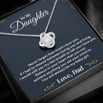 To My Daughter – Never Forget My Love – Necklace