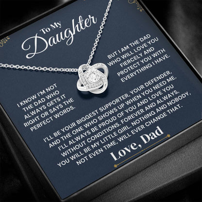 To My Daughter - My Fierce Love and Protection - Necklace