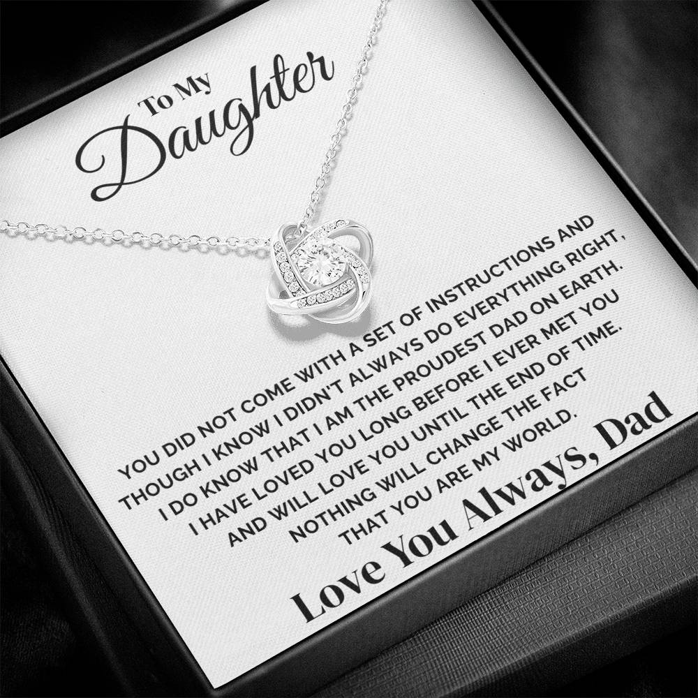 To My Daughter – You Are My World – Necklace