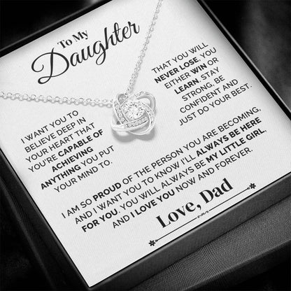 To My Daughter – You’ll Always Be My Little Girl – Necklace