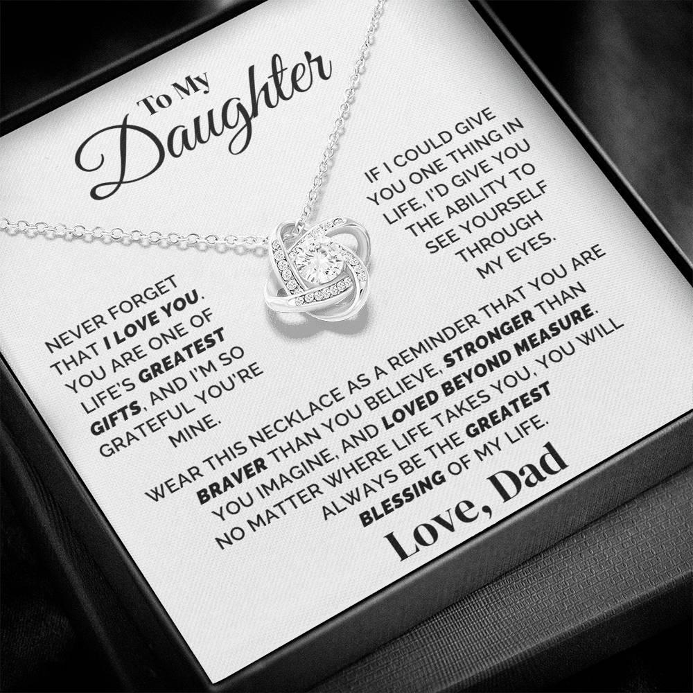 To My Daughter – Forever Grateful for You – Necklace