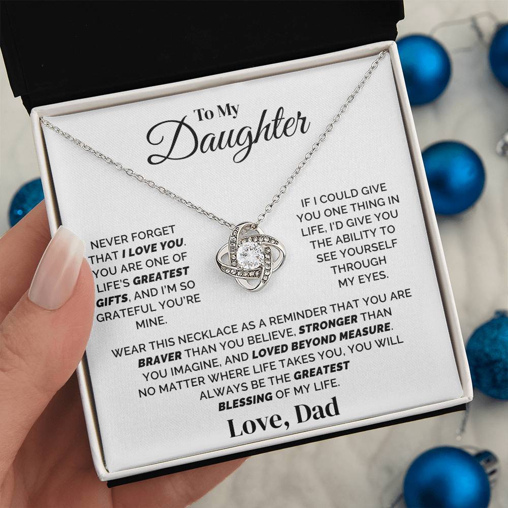 To My Daughter – Forever Grateful for You – Necklace