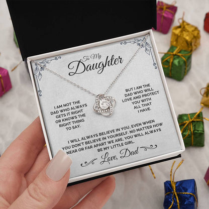 To My Daughter - The Imperfect But Loving Dad - Necklace