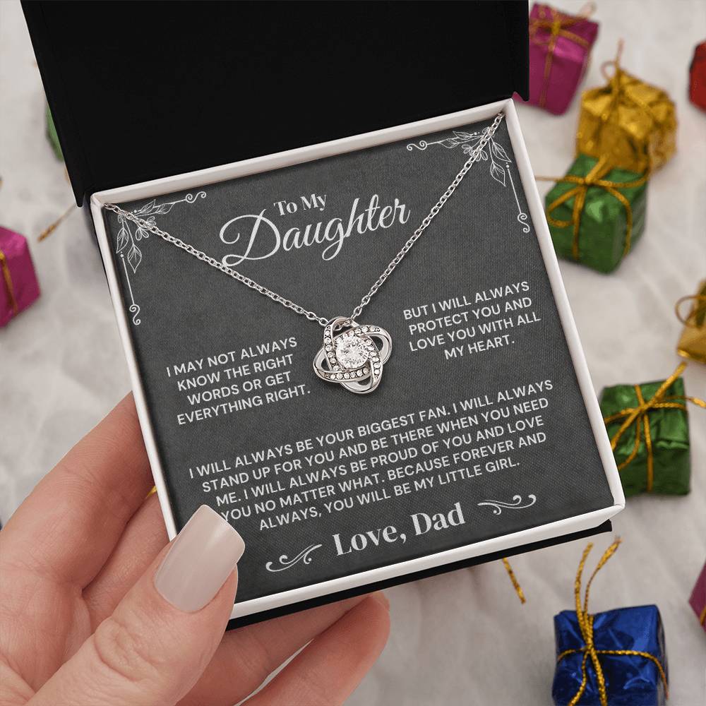 To My Daughter - Always My Little Girl - Necklace