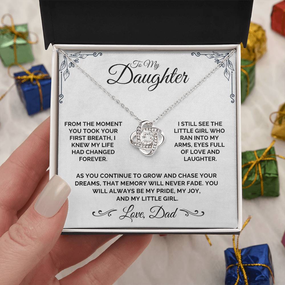 To My Daughter - My Little Girl - Necklace