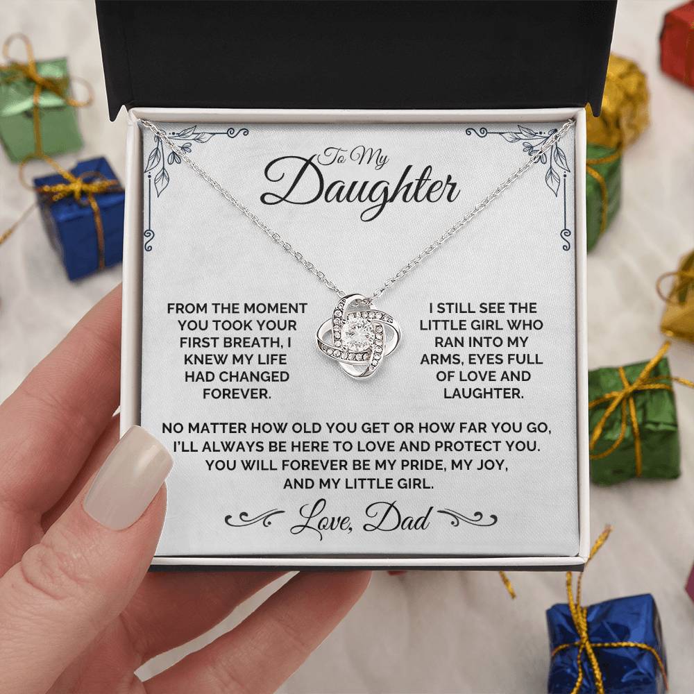 To My Daughter - My Little Girl - Necklace
