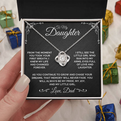 To My Daughter - My Little Girl - Necklace