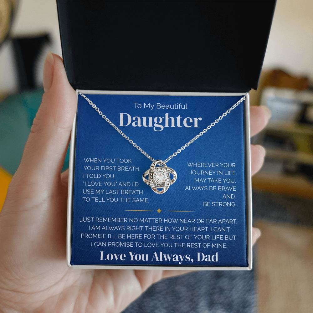 To My Daughter - Your First Breath - Necklace