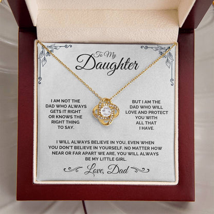 To My Daughter - The Imperfect But Loving Dad - Necklace