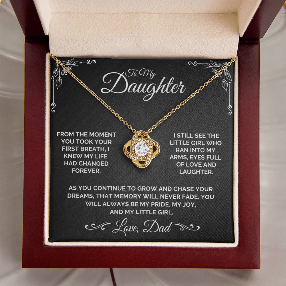 To My Daughter - My Little Girl - Necklace