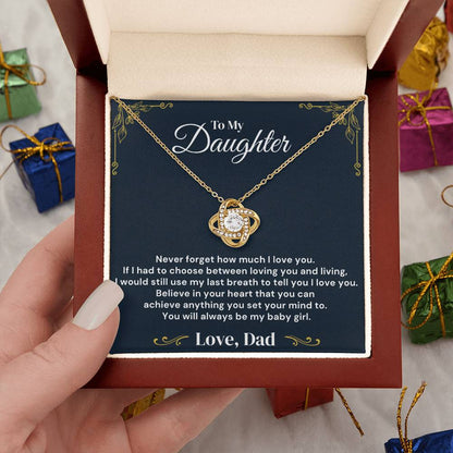 To My Daughter – Never Forget My Love – Necklace