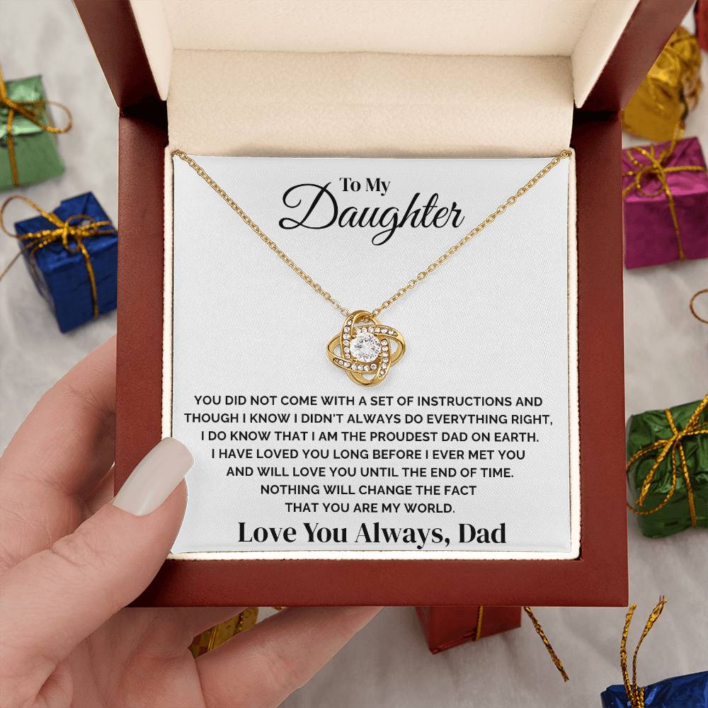 To My Daughter – You Are My World – Necklace