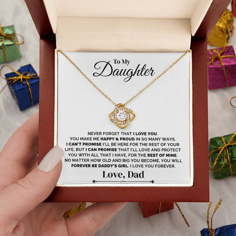 To My Daughter – Daddy’s Forever Promise – Necklace
