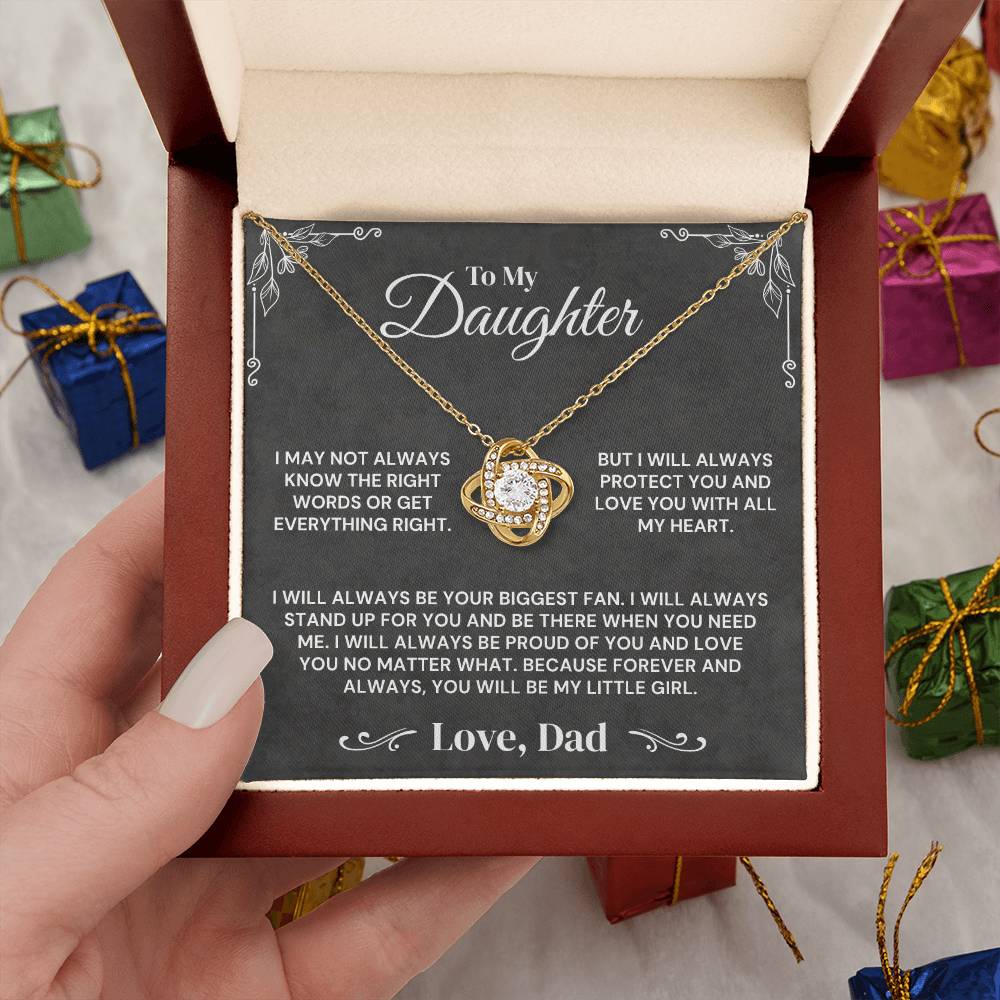 To My Daughter - Always My Little Girl - Necklace