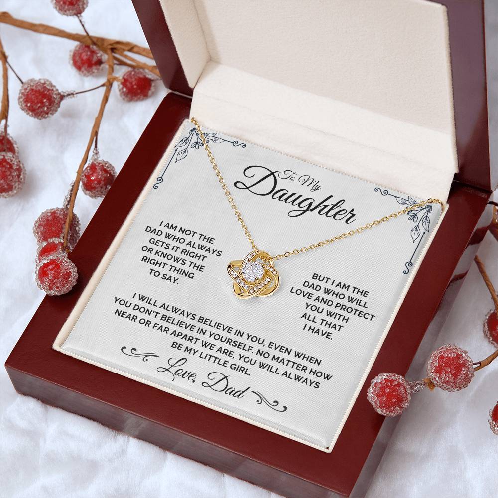 To My Daughter - The Imperfect But Loving Dad - Necklace