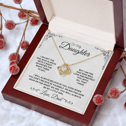 To My Daughter - The Imperfect But Loving Dad - Necklace