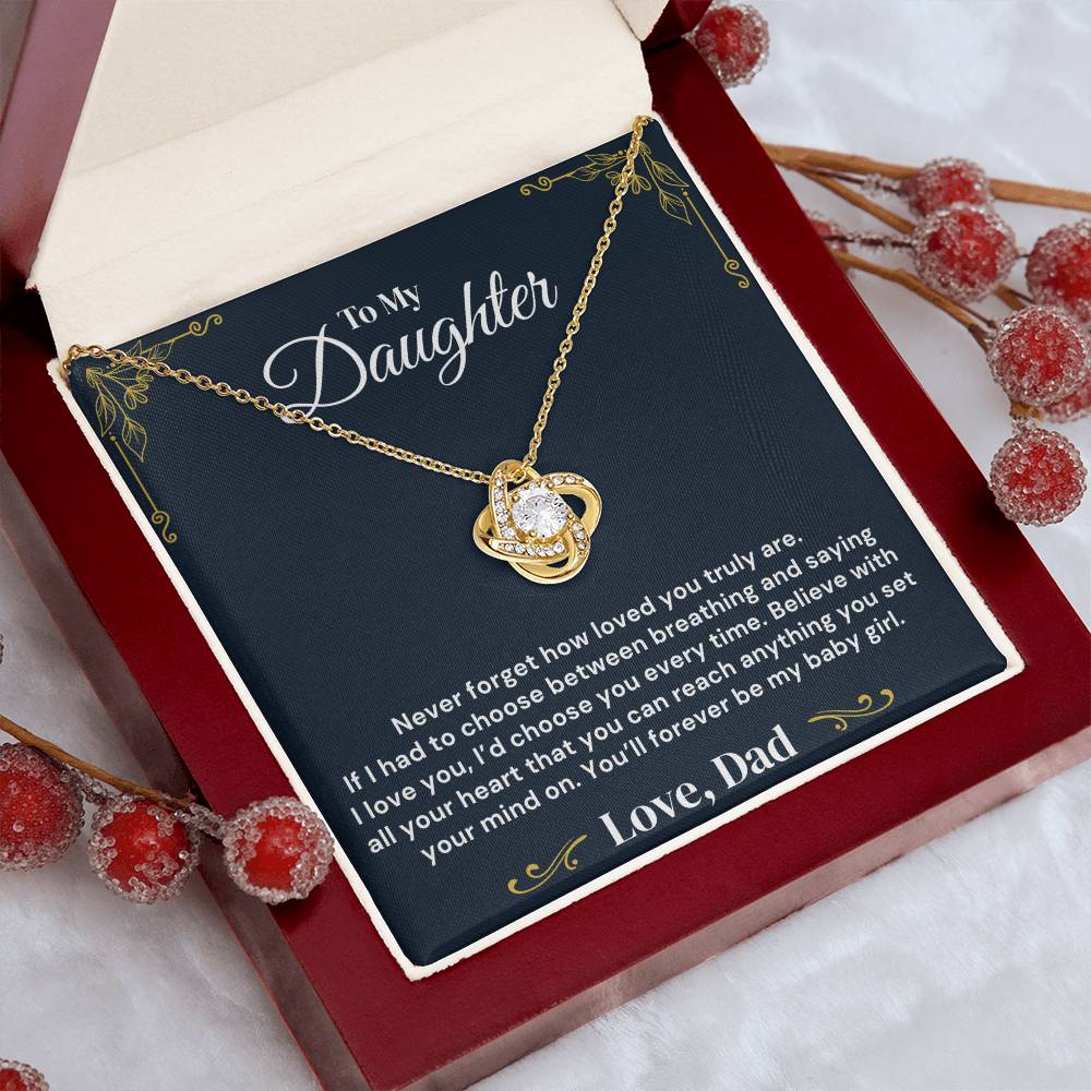 To My Daughter – Loved Beyond Measure – Necklace