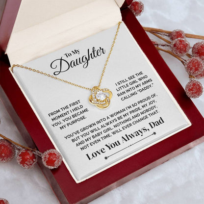 To My Daughter – My Pride, My Joy, My Purpose – Necklace
