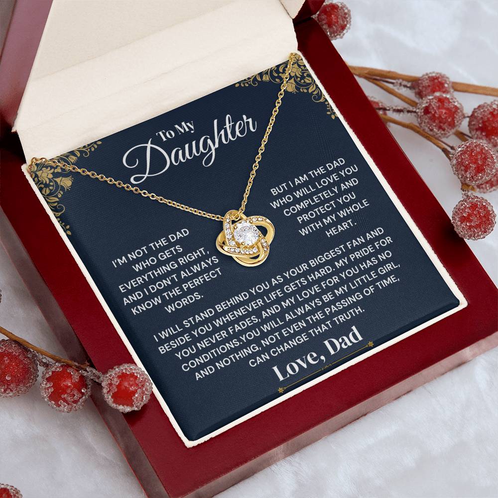 To My Daughter - My Heart Will Always Protect You - Necklace