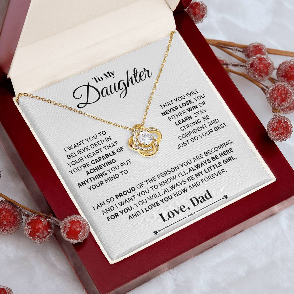 To My Daughter – You’ll Always Be My Little Girl – Necklace