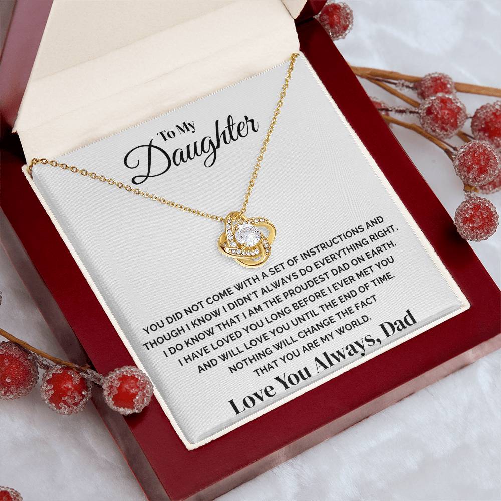 To My Daughter – You Are My World – Necklace