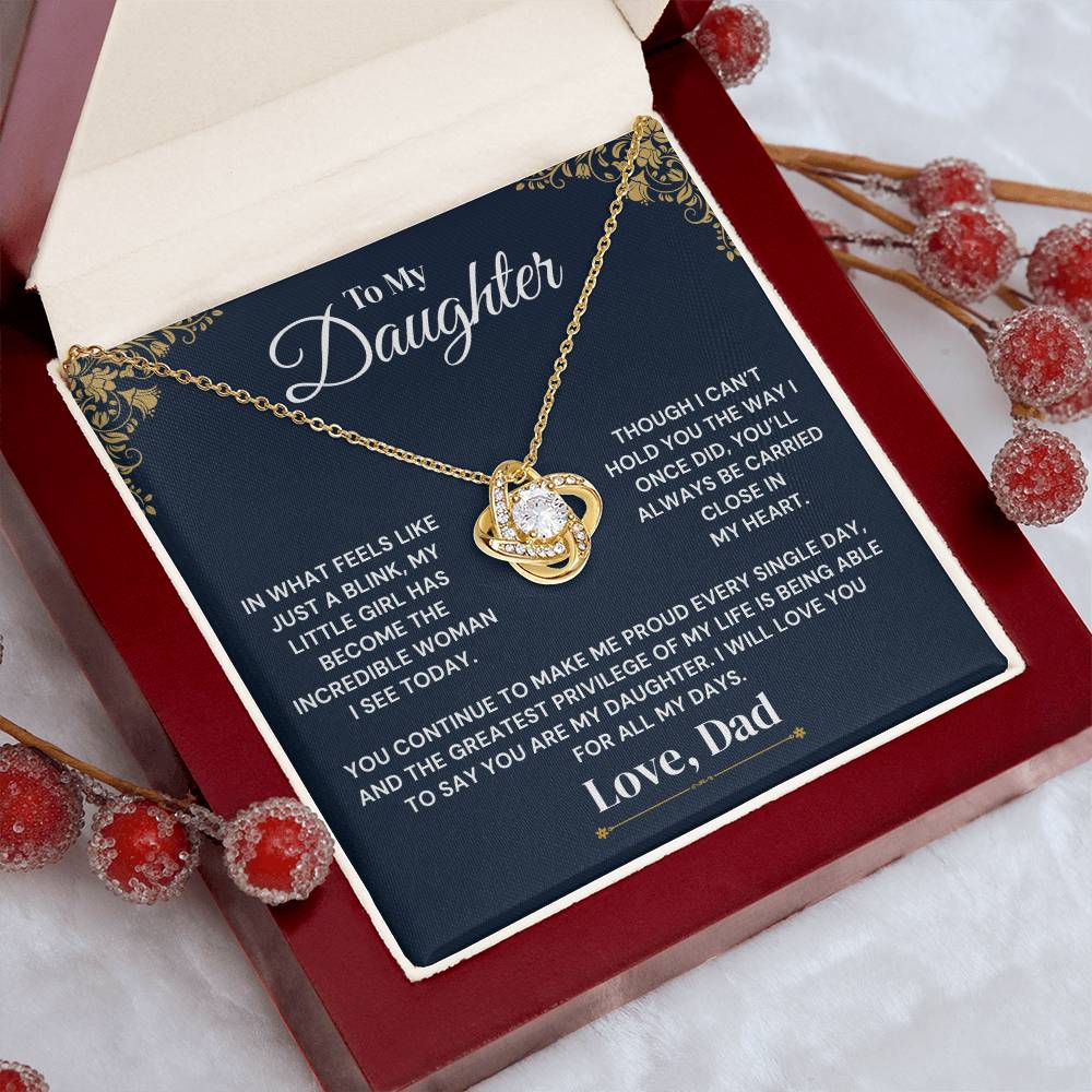 To My Daughter – In a Blink – Necklace
