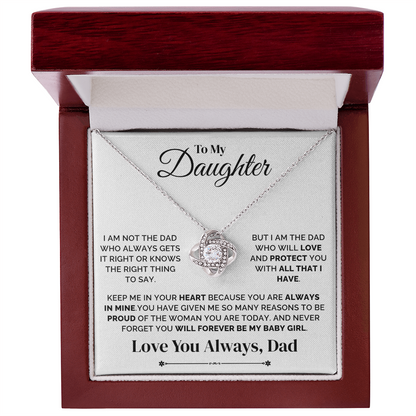 To My Daughter – Forever My Baby Girl – Necklace
