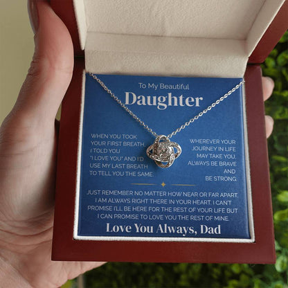 To My Daughter - Your First Breath - Necklace