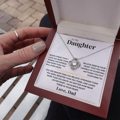 To My Daughter - Always There - Necklace
