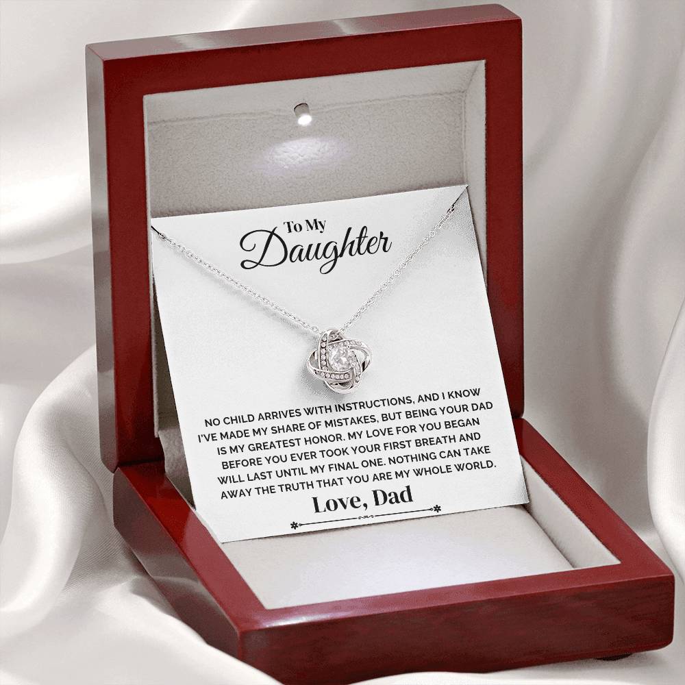 To My Daughter – My Greatest Honor – Necklace