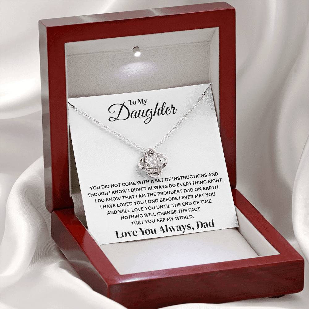 To My Daughter – You Are My World – Necklace