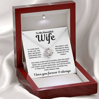 To My Wife — Heart of Our Family — Necklace