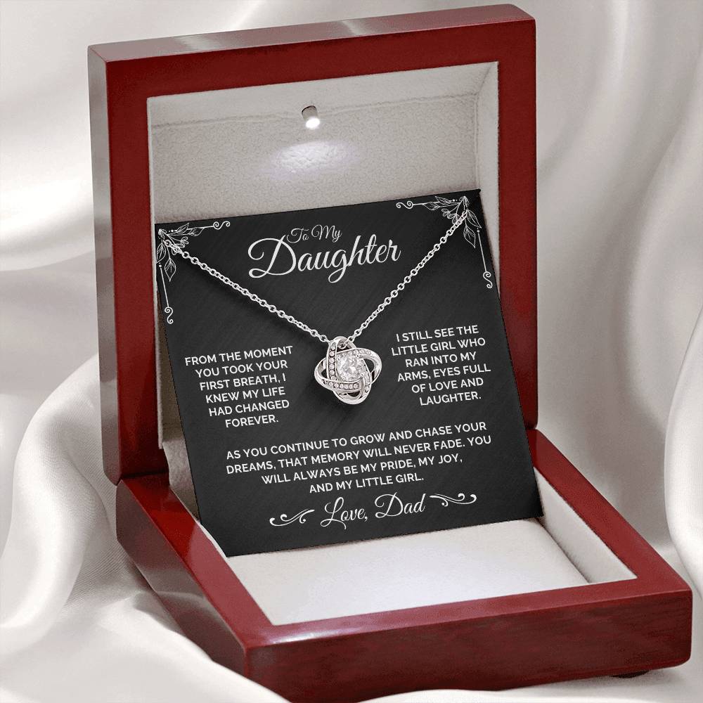 To My Daughter - My Little Girl - Necklace