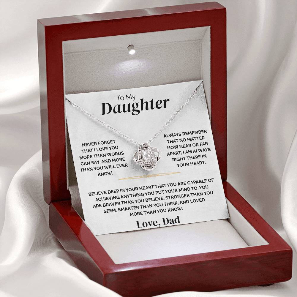To My Daughter - Braver Than You Believe - Necklace