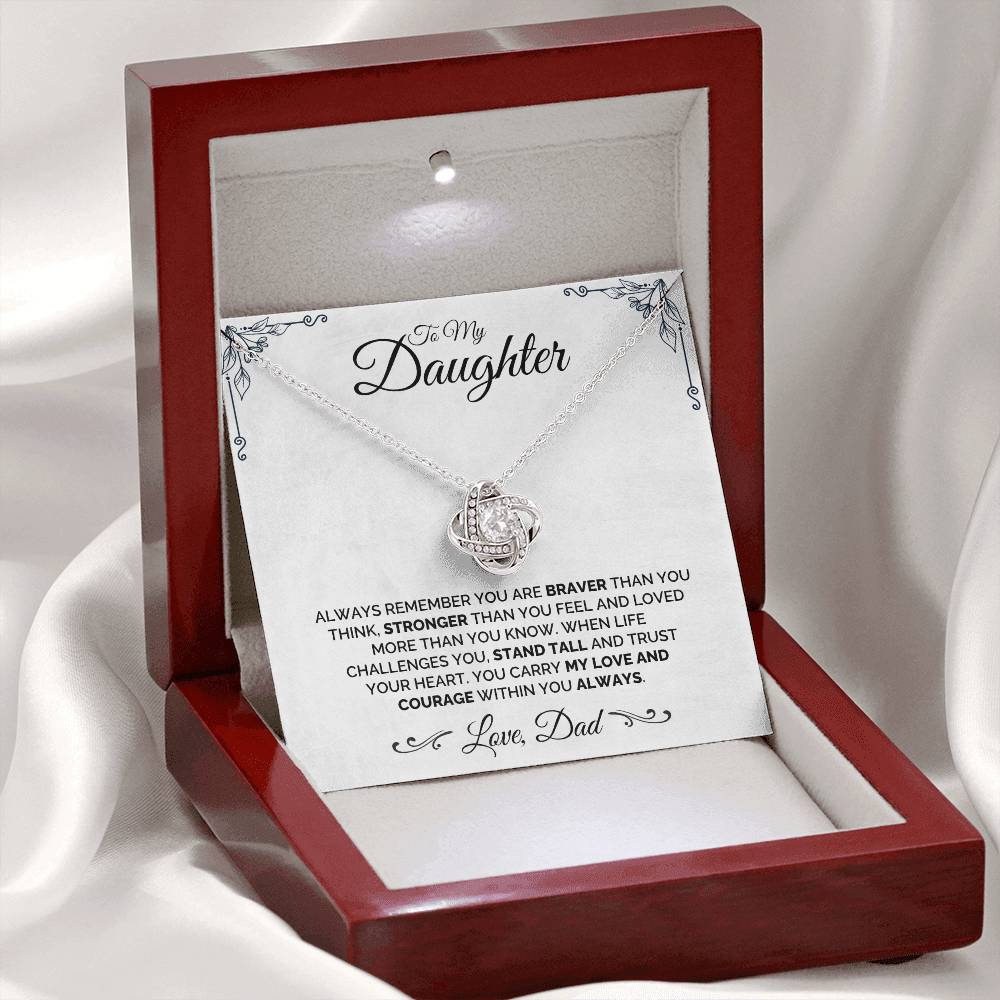 To My Daughter - Trust Your Heart - Necklace
