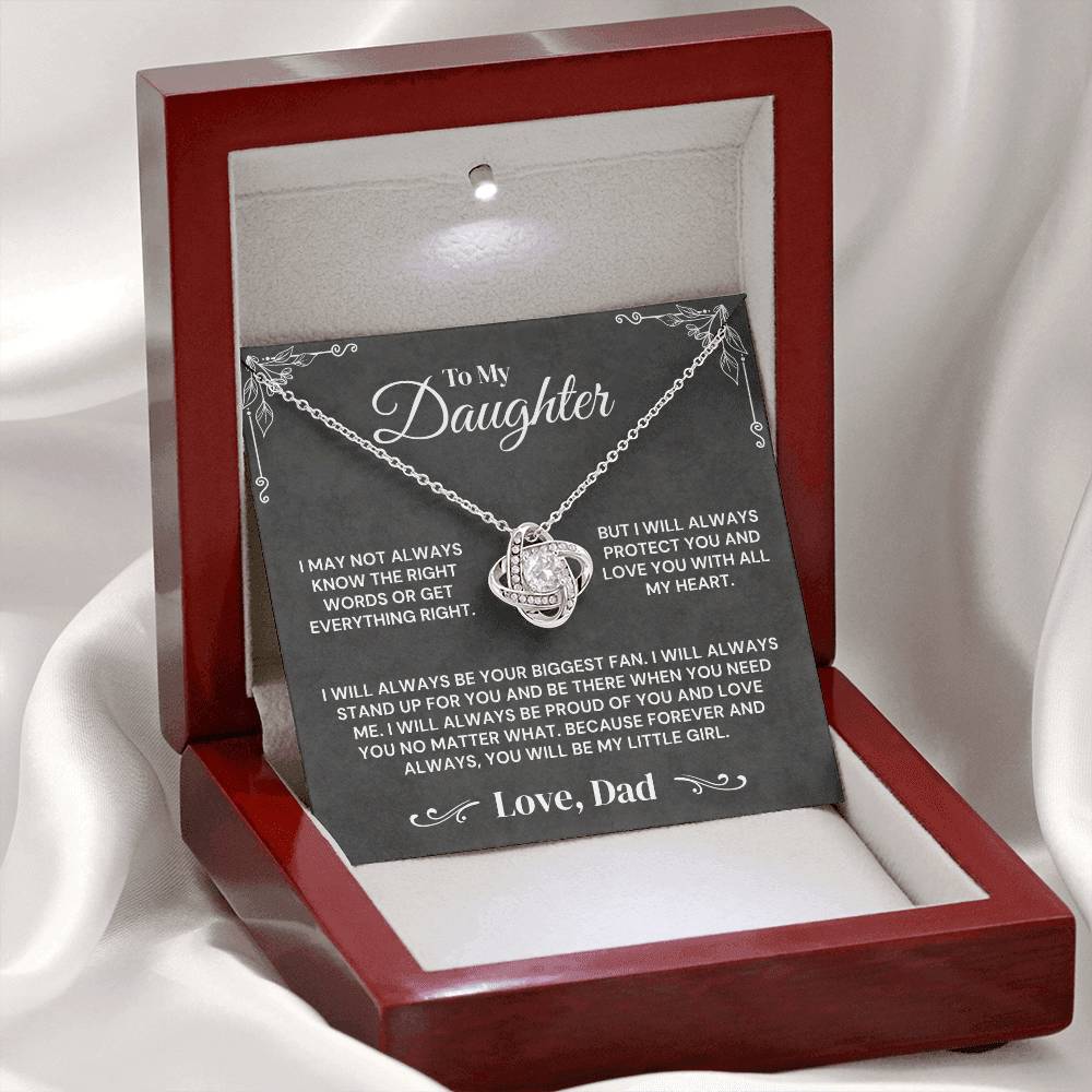 To My Daughter - Always My Little Girl - Necklace