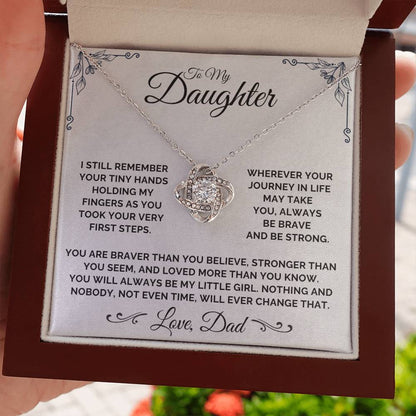 To My Daughter - My Little Girl - Necklace