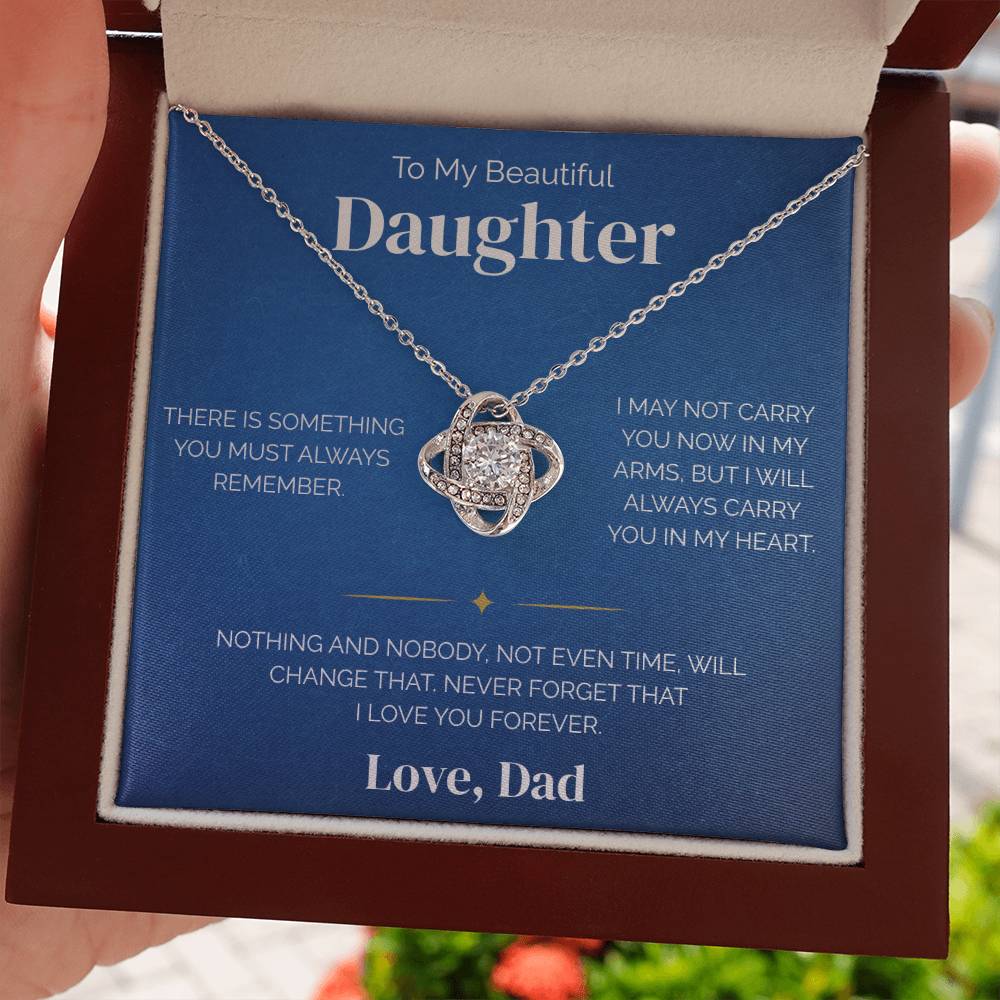 To My Daughter - Carry you - Necklace