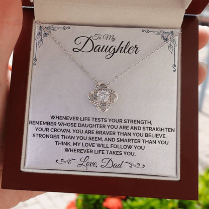 To My Daughter - Be Brave, My Daughter - Necklace