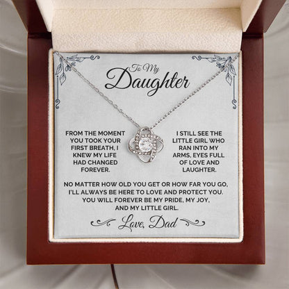 To My Daughter - My Little Girl - Necklace