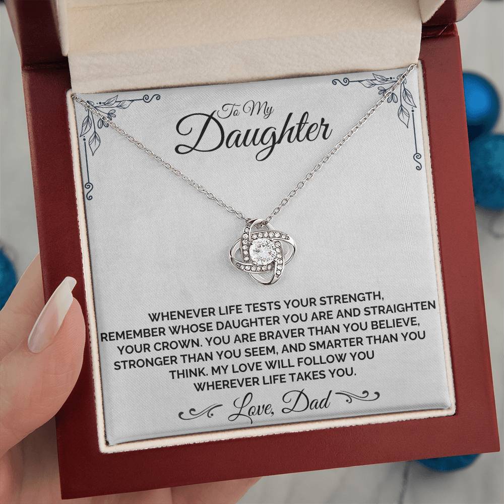 To My Daughter - Be Brave, My Daughter - Necklace