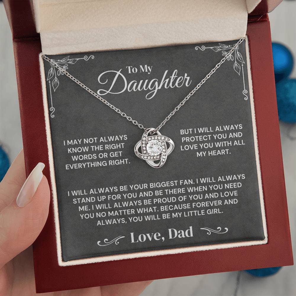 To My Daughter - Always My Little Girl - Necklace