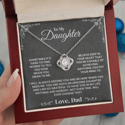 To My Daughter - You Mean Everything To Me - Necklace