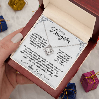 To My Daughter - Be Brave - Necklace