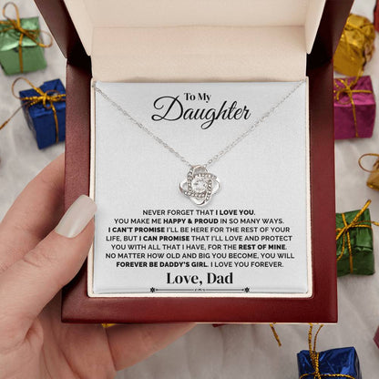 To My Daughter – Daddy’s Forever Promise – Necklace