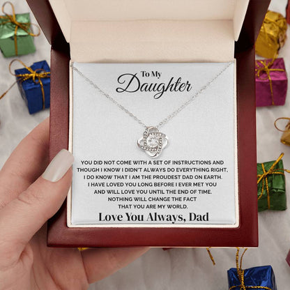 To My Daughter – You Are My World – Necklace