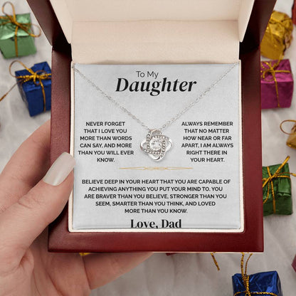 To My Daughter - Braver Than You Believe - Necklace