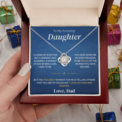 To My Daughter - Proudest Moment - Necklace