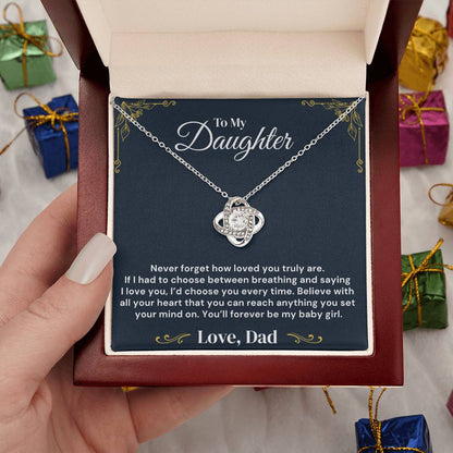 To My Daughter – Loved Beyond Measure – Necklace