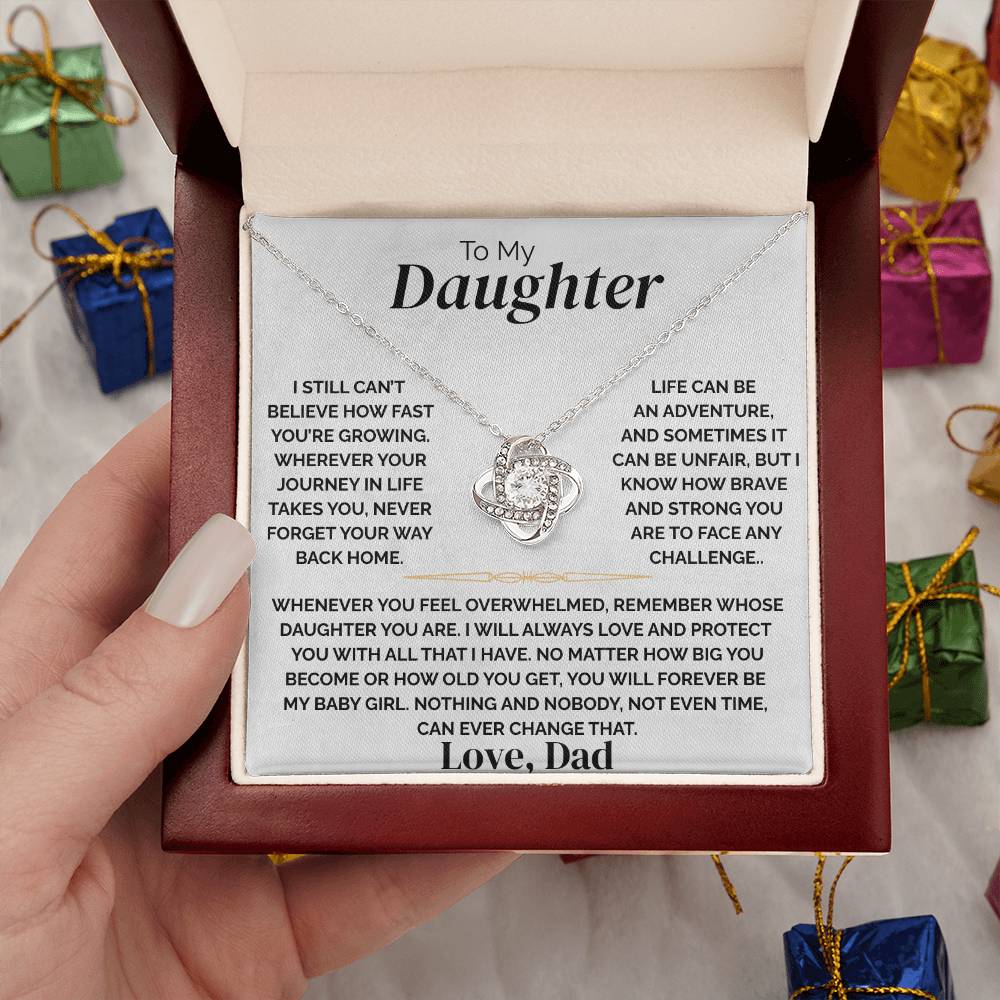 To My Daughter - Never Forget Home - Necklace